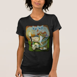 Het samenvatten van oude vrienden Ghost Cats Gothi T-shirt