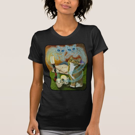Het samenvatten van oude vrienden Ghost Cats Gothi T-shirt (Voorkant)