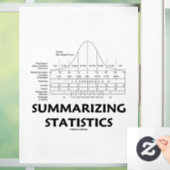 Het samenvatten van Statistieken de Normale Curve Raamsticker (Huis)