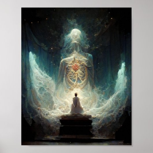 Het samenvattende Fantasy Sci-Fi Art Poster (Voorkant)