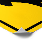 Het samenvoegen van het Teken van de Highway van h Poster (Hoek)