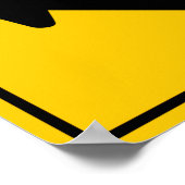 Het samenvoegen van het Teken van de Highway van h Poster (Hoek)