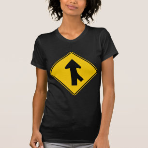 Het samenvoegen van het Teken van de Highway van h T-shirt