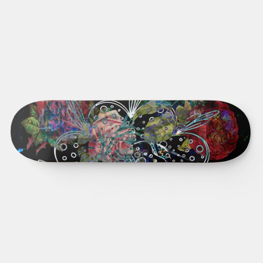 Het samenvoegen van Rozen Veelvoudige Design Skate Persoonlijk Skateboard (Horizontaal)