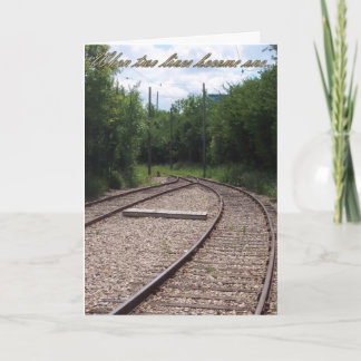 Het samenvoegen van spoorweg twee levens wordt één kaart