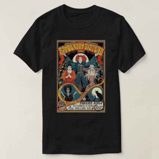 Het Sanderson Sisters LIVE Poster T-shirt (Design voorkant)