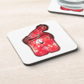 Het Santa Hat Collectie. Bier Onderzetter (Linkerzijde)