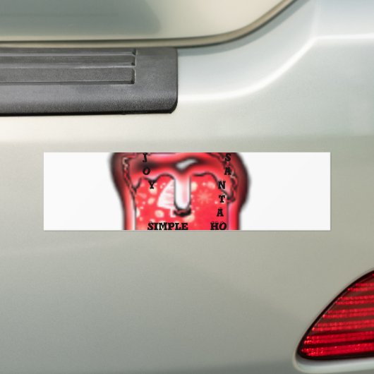 Het Santa Hat Collectie. Bumpersticker (Op auto)