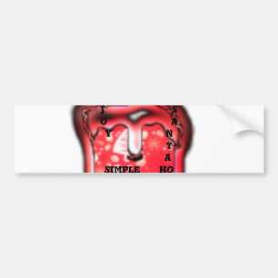 Het Santa Hat Collectie. Bumpersticker