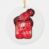 Het Santa Hat Collectie. Keramisch Ornament (Voorkant)