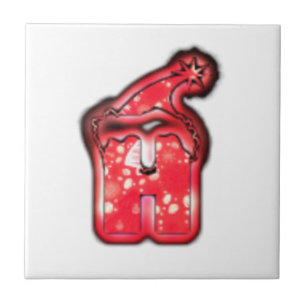 Het Santa Hat Collectie. Tegeltje