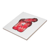 Het Santa Hat Collectie. Tegeltje (Zijkant)