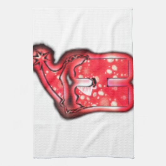 Het Santa Hat Collectie. Theedoek (Verticaal)