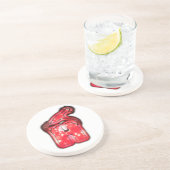 Het Santa Hat Collectie. Zandsteen Onderzetter (Zijkant)