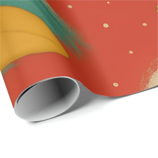 Het Santa Surf is op Cadeaupapier (Rol Hoek)