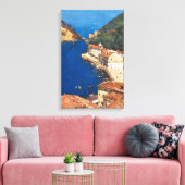 Het Sapphire Zee (Print) door Arthur Melville Canvas Afdruk (Insitu (Woonkamer))