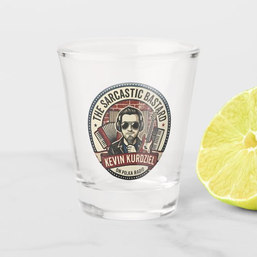 Het Sarcasme Bastard Shotglas Shot Glas (Voorkant)