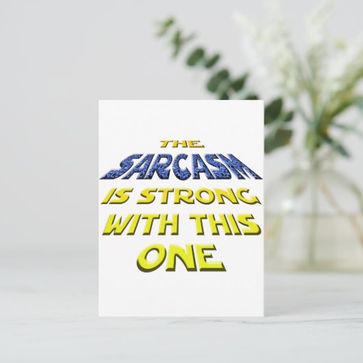 Het Sarcasme is sterk met deze Briefkaart (Staand voorkant)