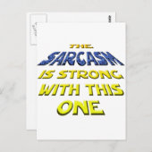 Het Sarcasme is sterk met deze Briefkaart (Voorkant / Achterkant)