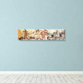 Het satirische papyrus canvas afdruk (Insitu (Houten vloer))