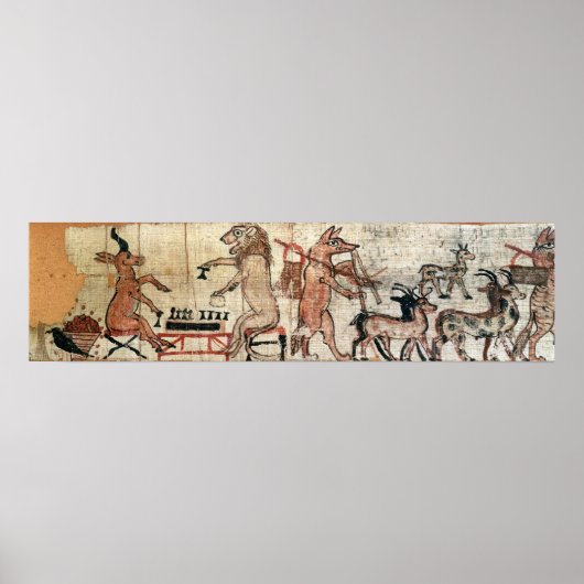 Het satirische papyrus poster (Voorkant)