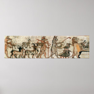 Het satirische papyrus poster