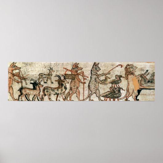 Het satirische papyrus poster (Voorkant)