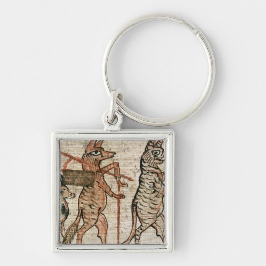 Het satirische papyrus sleutelhanger (Voorkant)
