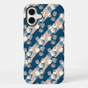 Het Sbuirrels-achtergrondpatroon iPhone 16 Plus Hoesje