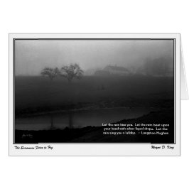 Het Scamman-Boerderij in mist