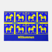 het scandinavische ontwerp , het zweedse paard , p deurmat (Voorkant)