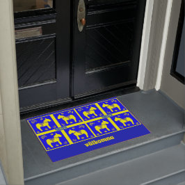 het scandinavische ontwerp , het zweedse paard , p deurmat