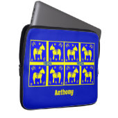 het scandinavische ontwerp , het zweedse paard , p laptop sleeve (Voorkant Rechts)