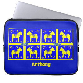 het scandinavische ontwerp , het zweedse paard , p laptop sleeve