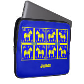 het scandinavische ontwerp , het zweedse paard , p laptop sleeve (Voorkant Rechts)