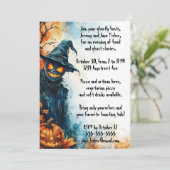 Het Scarecrow Halloween feest Kaart (Staand voorkant)