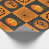Het Schaakbord van Halloween Cadeaupapier (Hoek)
