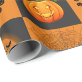 Het Schaakbord van Halloween Cadeaupapier (Rol Hoek)