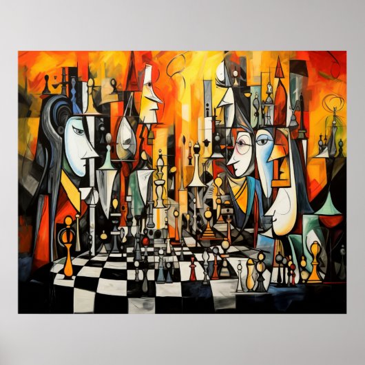 Het schaakspel 3 poster (Voorkant)