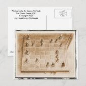 Het schaakspel briefkaart (Voorkant / Achterkant)