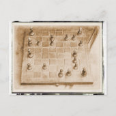Het schaakspel briefkaart (Voorkant)