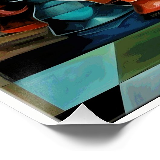 Het schaakspel perfect poster (Hoek)