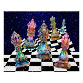 Het schaakspel Poster (Voorkant)