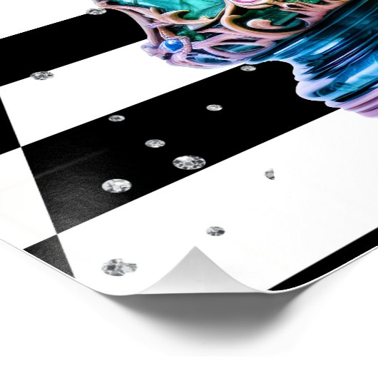 Het schaakspel Poster (Hoek)