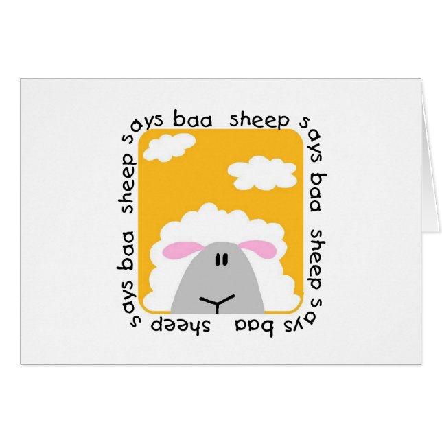 Het schaap zegt T-shirts en Giften bliet (Voorkant Horizontaal)