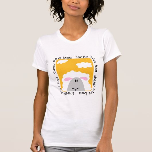 Het schaap zegt T-shirts en Giften bliet (Voorkant)