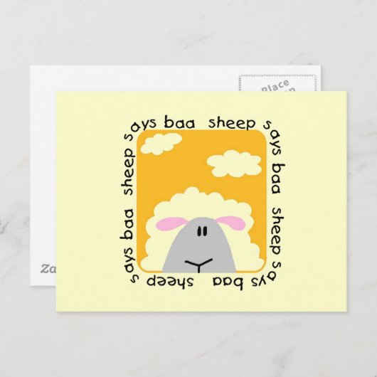 Het schaap zegt T-shirts en Giften bliet Briefkaart (Voorkant / Achterkant)