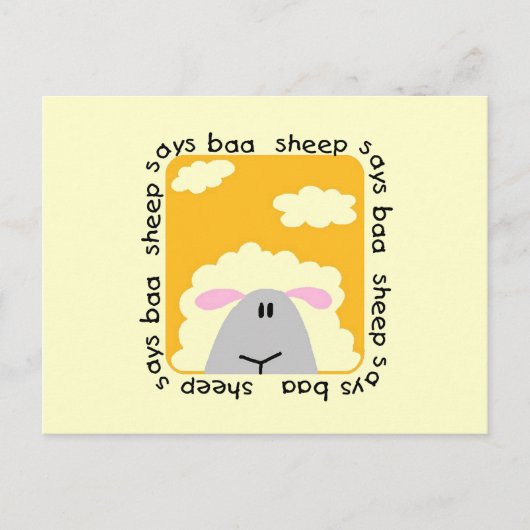 Het schaap zegt T-shirts en Giften bliet Briefkaart (Voorkant)