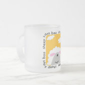 Het schaap zegt T-shirts en Giften bliet Matglas Koffiemok (Voorkant links)