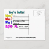 Het Schaats Datum opslaan Aankondigingskaart (Achterkant)